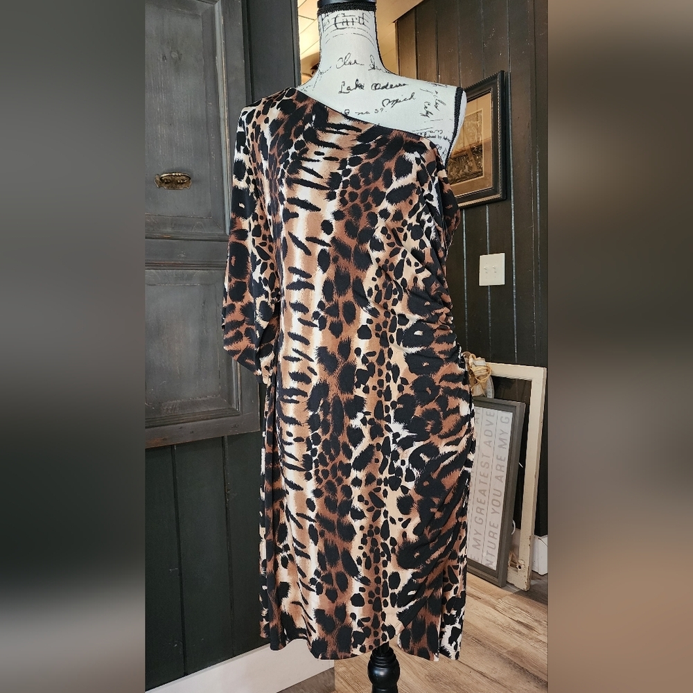 Enfocus Studio Leopard Print Dress